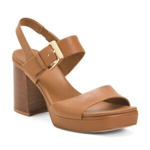 27 EDIT NATURALIZER Leather Philippa Dress Slingback Heeled Sandals